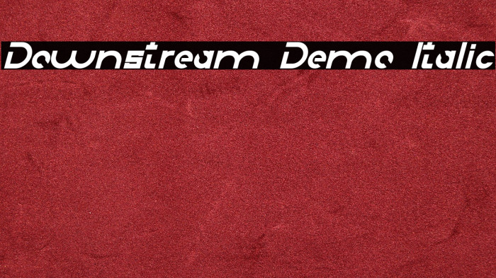 Downstream Demo Italic Example 3