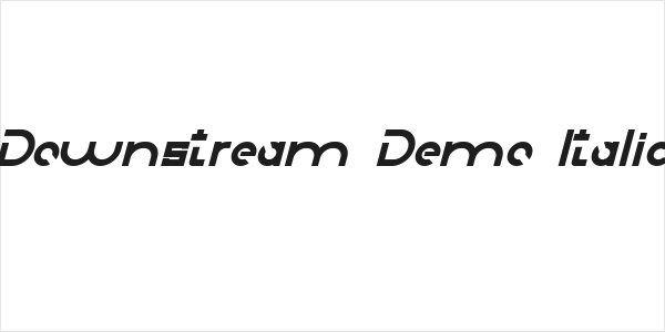 Downstream Demo Italic Logo