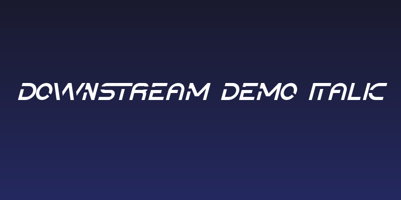 Downstream Demo Italic Social Header