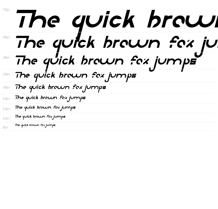 Downstream Demo Italic Waterfall