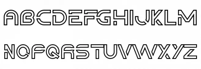 Downstream Demo Outline Font OTHER CHARS