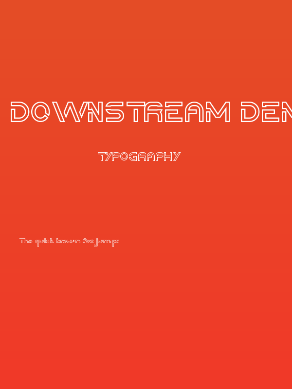 Downstream Demo Outline Poster