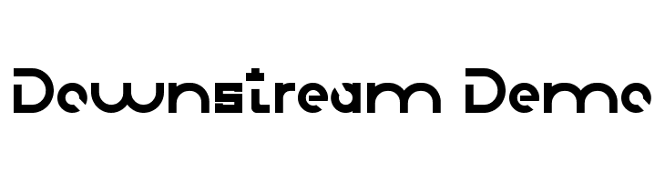 Downstream Demo  les polices de caractères gratuit tlcharger