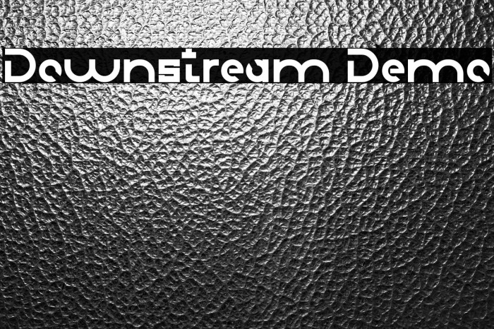 Downstream Demo Example 1