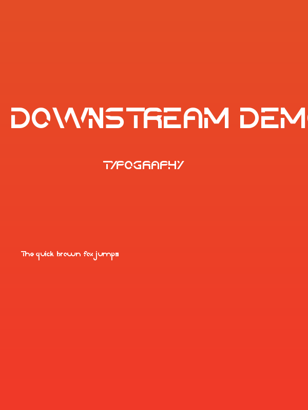 Downstream Demo Poster