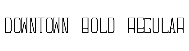 Downtown Bold Regular  नि: शुल्क फ़ॉन्ट्स डाउनलोड