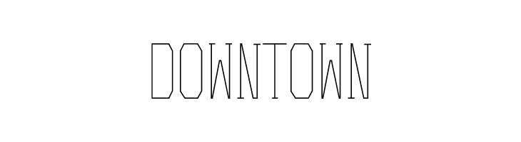Downtown  Скачать бесплатные шрифты