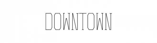 Downtown  Frei Schriftart Herunterladen