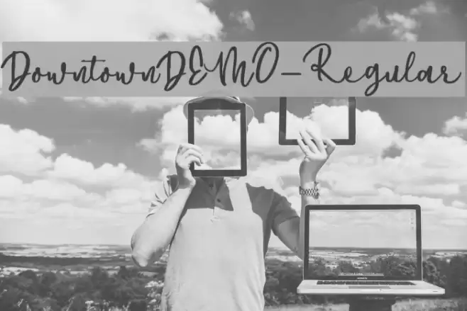 DowntownDEMO-Regular Font examples