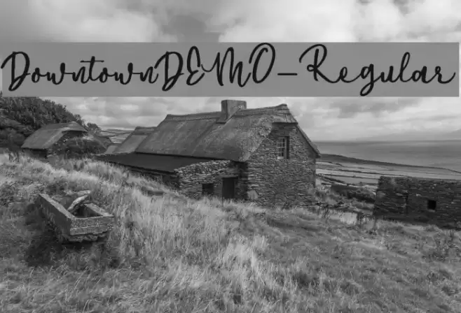 DowntownDEMO-Regular Font examples