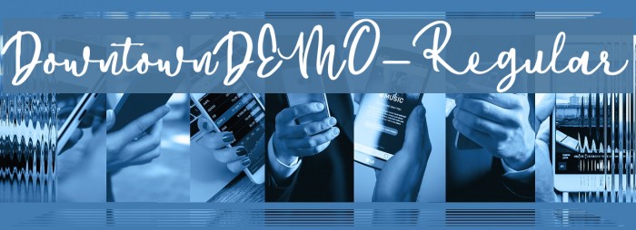 DowntownDEMO-Regular Font examples