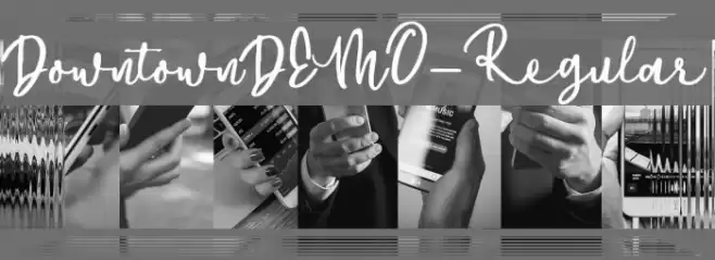 DowntownDEMO-Regular Font examples