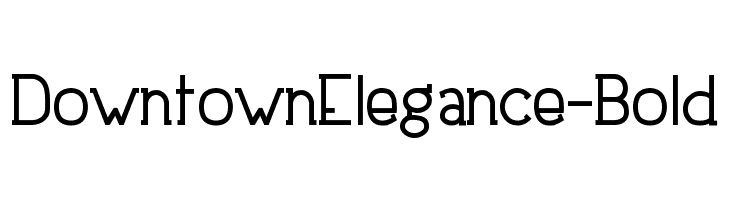DowntownElegance-Bold Polices