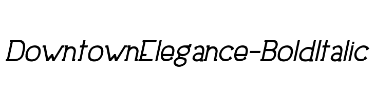 DowntownElegance-BoldItalic Font