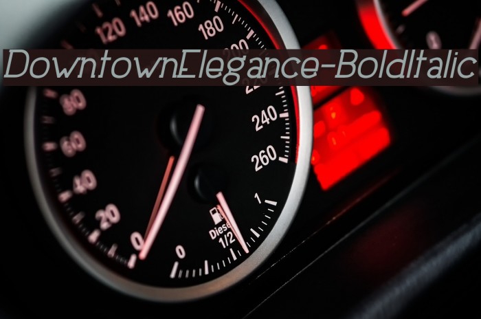 DowntownElegance-BoldItalic Font examples