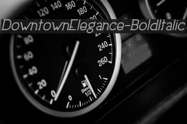 DowntownElegance-BoldItalic Fonte examples