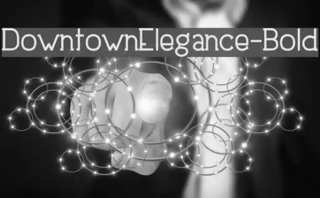 DowntownElegance-Bold Caratteri examples