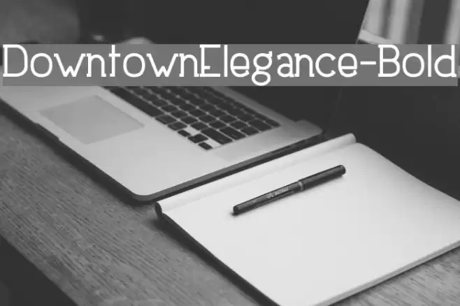 DowntownElegance-Bold Caratteri examples