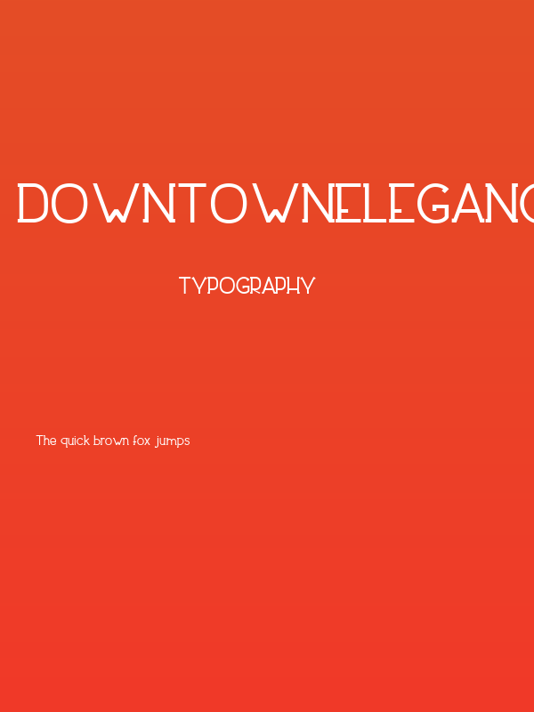 DowntownElegance-Bold Poster