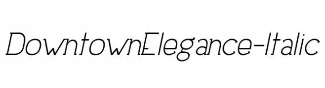DowntownElegance-Italic  baixar fontes gratis