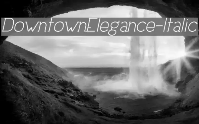 DowntownElegance-Italic Шрифта examples
