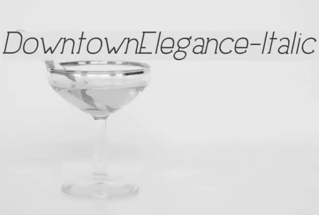 DowntownElegance-Italic Шрифта examples