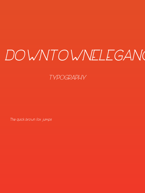DowntownElegance-Italic Poster