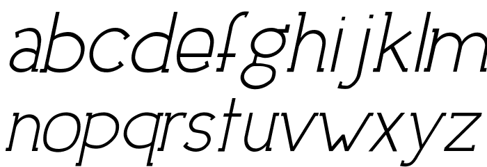 DowntownElegance-Italic Caratteri MINUSCOLO