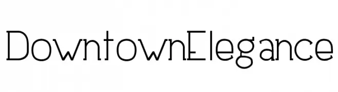 DowntownElegance  baixar fontes gratis