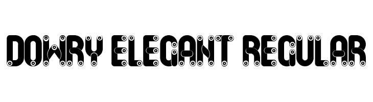 Dowry Elegant Regular Caratteri