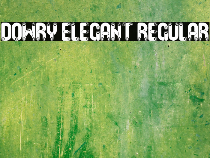 Dowry Elegant Regular Font examples