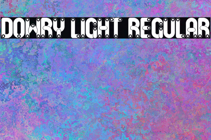 Dowry Light Regular Fuentes examples