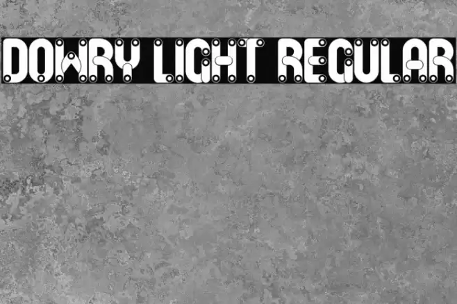 Dowry Light Regular Fuentes examples