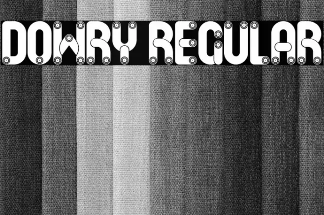 Dowry Regular Caratteri examples