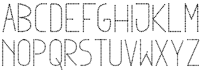 Dowted remix tfb Font LOWERCASE