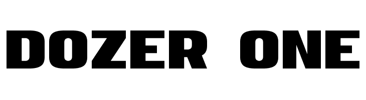 Dozer One  免费字体下载