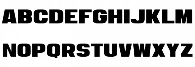 Dozer One Schriftart Groß