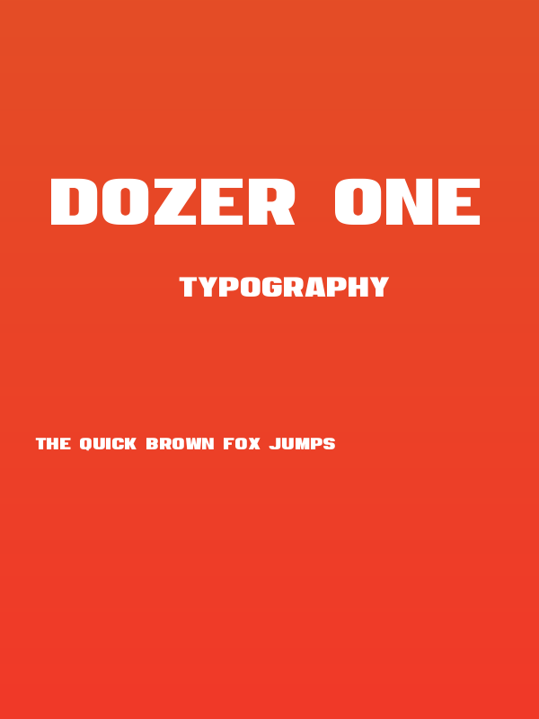 Dozer One Poster