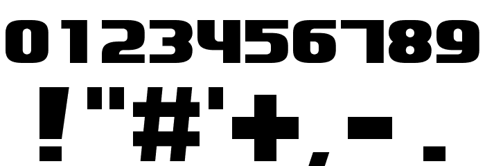 Dozer Two Font OTHER CHARS