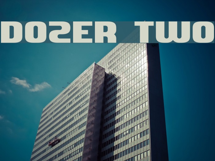 Dozer Two Font examples