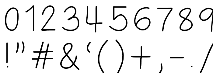 dochi relaxed Font OTHER CHARS