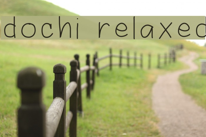 dochi relaxed Font examples