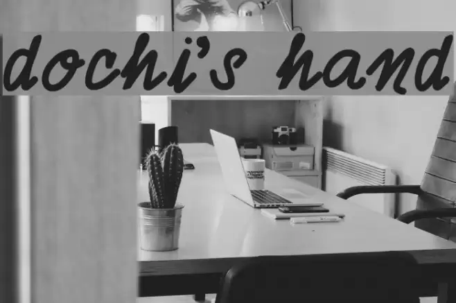 dochi's hand Font examples