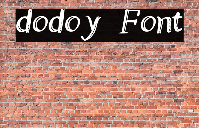 dodoy Font examples