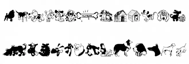 dog_csp Font Litere mari