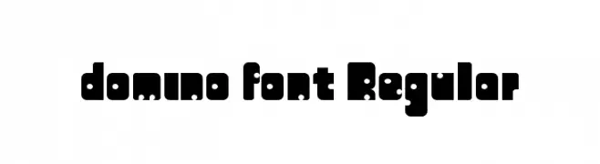 domino font Regular  नि: शुल्क फ़ॉन्ट्स डाउनलोड