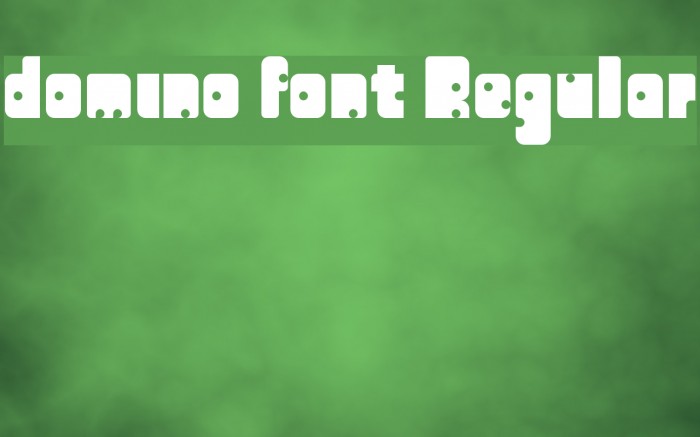 domino font Regular Example 1