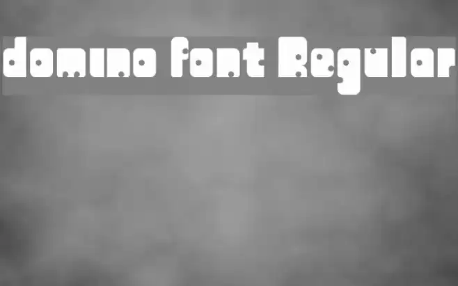 domino font Regular Font examples