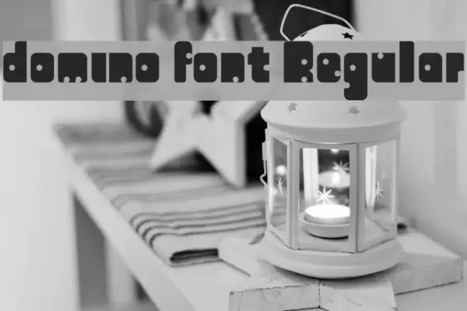domino font Regular Font examples