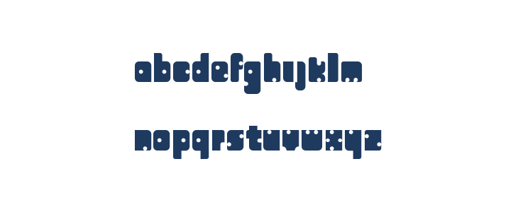 domino font Regular Lowercase